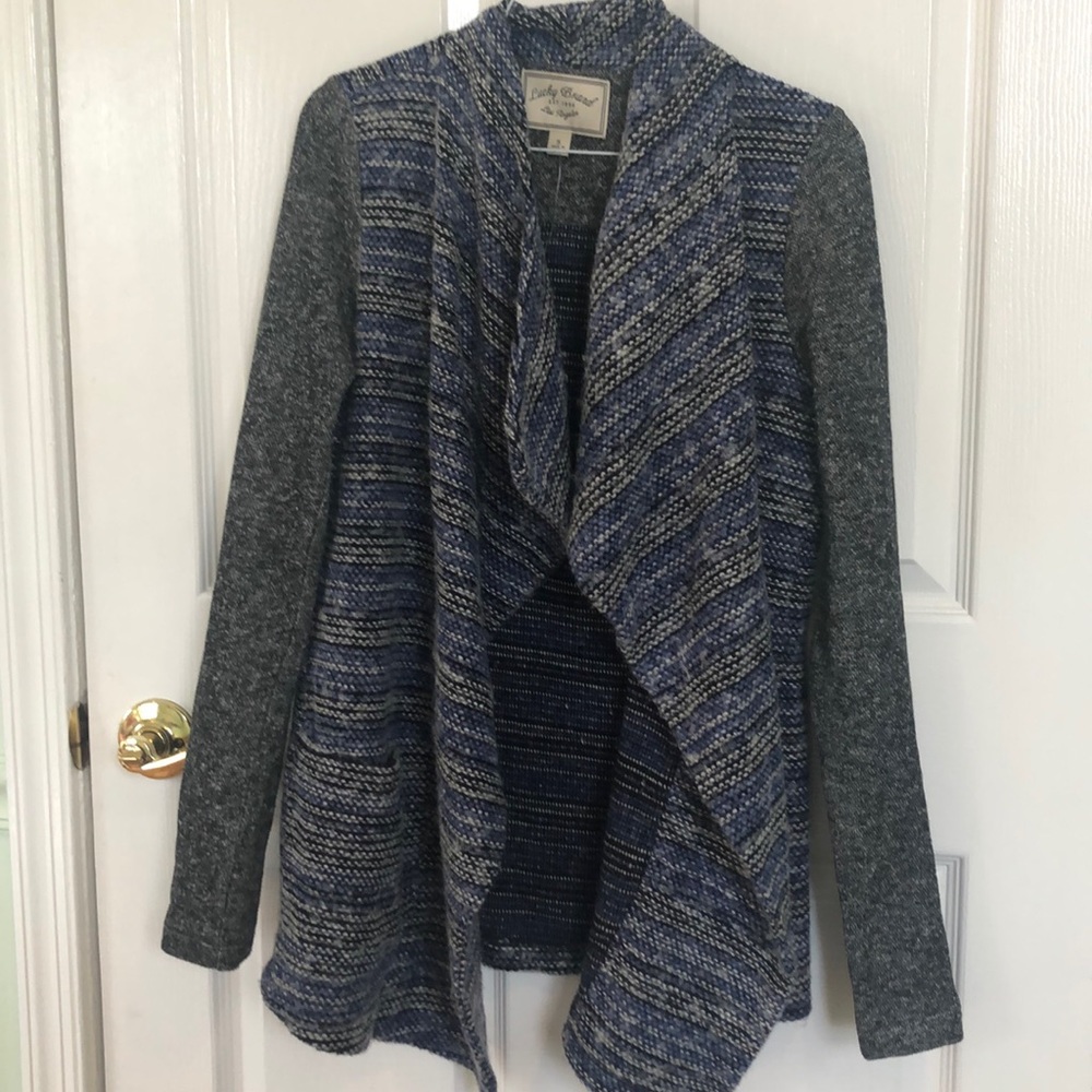 Lucky Brand Grey/Blue Cardigan/Sweater